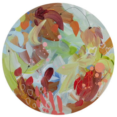 绘画 标题为“Botanica 12” 由Chantal Proulx, 原创艺术品, 丙烯 安装在木板上