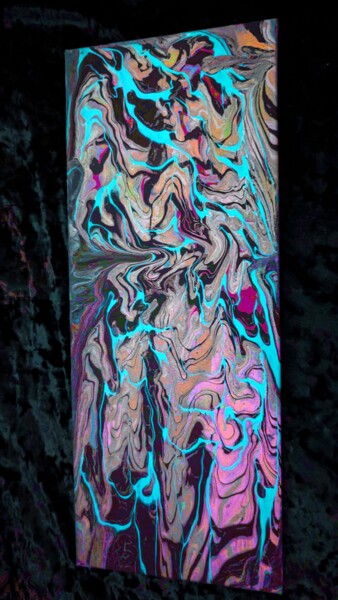 Peinture intitulée "Papillon" par Saskia Hartog (Femme Caméléon), Œuvre d'art originale, Acrylique