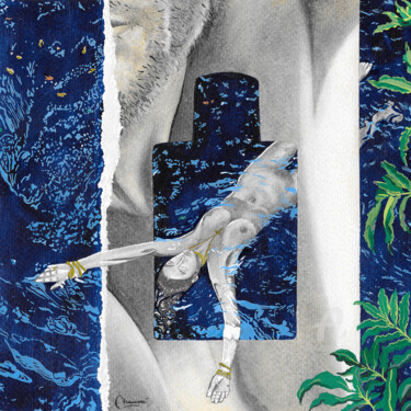S-Sens 绘画 标题为“S-Sens” 由Geneviève Chaussé, 原创艺术品, 水彩