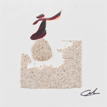 Painting titled "Le Saut du Voyageur" by Christophe Mentieres, Original Artwork, Acrylic