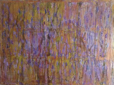 Painting titled "Lavanda" by Yoiioy, Original Artwork, Acrylic Mounted on Wood Stretcher frame