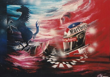 Peinture intitulée "Planète Scudéria" par Thierry Mordant, Œuvre d'art originale, Acrylique Monté sur Châssis en bois