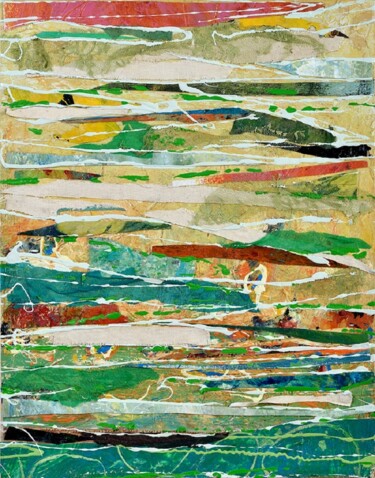 Painting titled "Les rescapés #6" by Carole Arbic, Original Artwork, Acrylic Mounted on Wood Stretcher frame