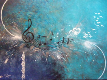 Peinture intitulée "La symphonie du bon…" par John Regnier, Œuvre d'art originale, Acrylique Monté sur Châssis en bois