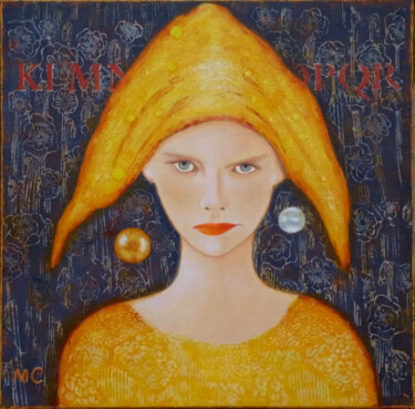 제목이 "Lola"인 미술작품 Marie Clémence로, 원작, 아크릴 나무 들것 프레임에 장착됨
