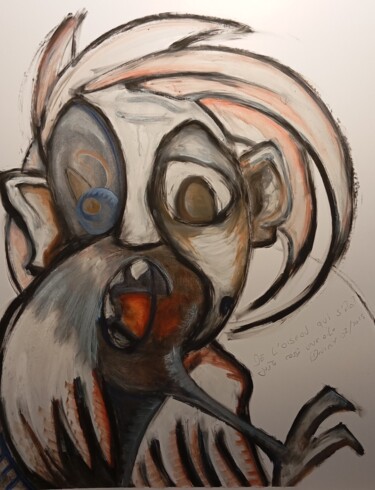 Peinture intitulée "de l'oiseau qui ne…" par François Devreux, Œuvre d'art originale, Huile