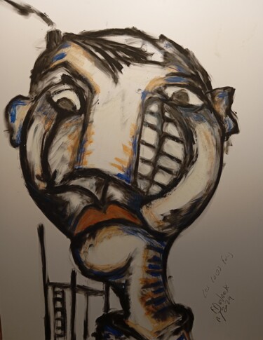 Peinture intitulée "les laidsphans" par François Devreux, Œuvre d'art originale, Huile