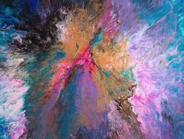 绘画 标题为“"Energy of color."” 由Diana Shapovalova, 原创艺术品, 丙烯 安装在木质担架架上