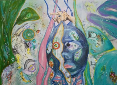 "So what?" başlıklı Tablo Oksana Gromova tarafından, Orijinal sanat, Akrilik Ahşap Sedye çerçevesi üzerine monte edilmiş