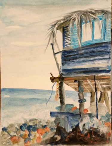 제목이 "The fisherman's hou…"인 미술작품 Oksana Gromova로, 원작, 수채화