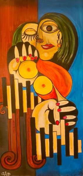 Pittura intitolato "Sound of music," da Romeo Dobrota, Opera d'arte originale, Acrilico Montato su Telaio per barella in leg…
