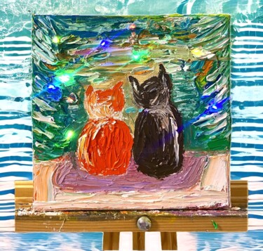 Painting titled "Silence" by Julia Zvonova, Original Artwork, Oil