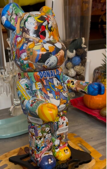 Collages intitulée "Bear en BD ours sta…" par Dsart, Œuvre d'art originale, Collages