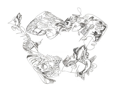 印花与版画 标题为“Pangée 13” 由Rémy Verneuil, 原创艺术品, 铅笔
