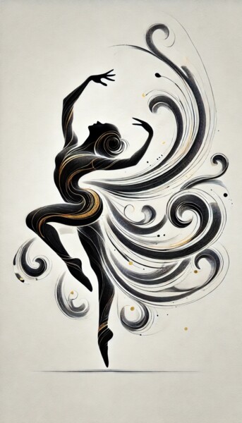 数字艺术 标题为“"Poetry of Motion"” 由Ardana, 原创艺术品, 数字油画