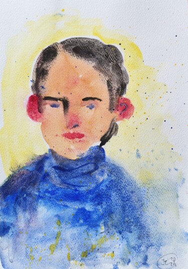 绘画 标题为“"Gerald"” 由Juliane Mertens-Eckhardt, 原创艺术品, 水彩