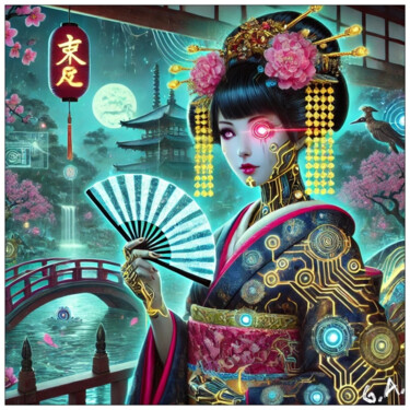 Cybernetic Elegance: The Geisha of Tomorrow Digital ART 2025