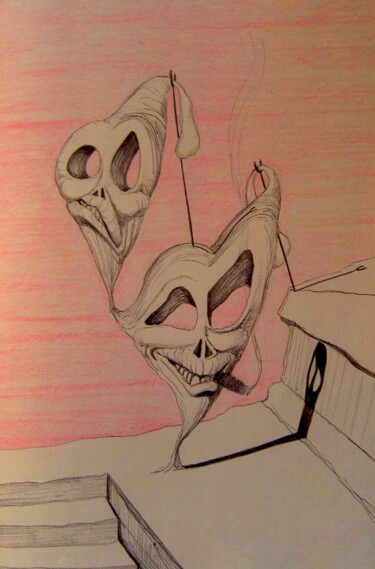 「Studies for future…」というタイトルの描画 Milto Siderisによって, オリジナルのアートワーク, ボールペン