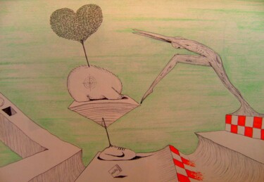 「Studies for future…」というタイトルの描画 Milto Siderisによって, オリジナルのアートワーク, ボールペン