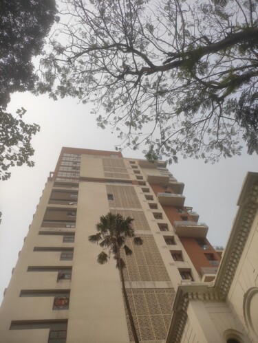 Photography titled "A tall building wit…" by Avik Chakravorty, Original Artwork, Digital Photography