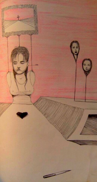 Disegno intitolato "Studies for future…" da Milto Sideris, Opera d'arte originale, Biro