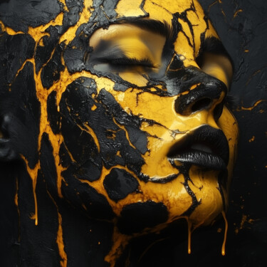 Infernal Grace: The Spirit of Lava 数字艺术 标题为“Infernal Grace: The…” 由Pascal Ali, 原创艺术品, AI生成的图像