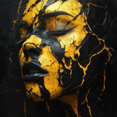 Ethereal Fusion: Beauty & Chaos Digital Arts titled "Ethereal Fusion: Be…" by Pascal Ali, Original Artwork, AI generated image