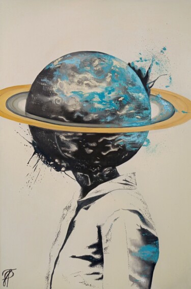 Peinture intitulée "New man" par Julianna Tulinova, Œuvre d'art originale, Huile
