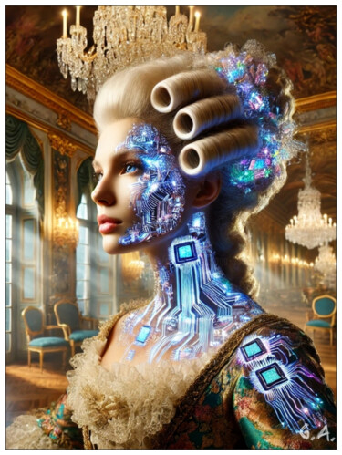 Cyber-Rococo Dreams: Parisian Muse  of 2050