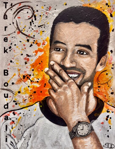 绘画 标题为“"Tarek Boudali"” 由David Belo, 原创艺术品, 丙烯 安装在木质担架架上