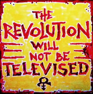 The revolution will not be televised Dibujo titulada "The revolution will…" por Milto Sideris, Obra de arte original, Rotulador
