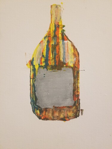 Malerei mit dem Titel "Abstract wine" von Robert Hollins, Original-Kunstwerk, Acryl