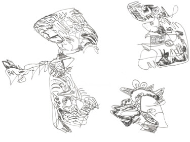 印花与版画 标题为“Pangée 36” 由Rémy Verneuil, 原创艺术品, 铅笔