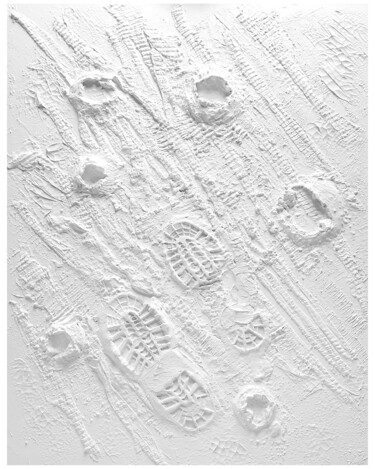 Malerei mit dem Titel "Luna" von Amadesi Claudia, Original-Kunstwerk, Acryl Auf Keilrahmen aus Holz montiert