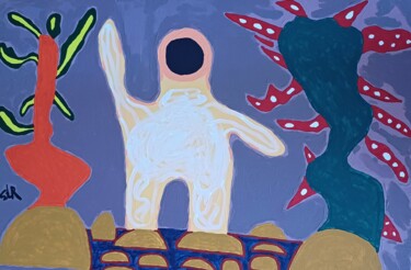 绘画 标题为“No name 8” 由Arina Mari, 原创艺术品, 丙烯 安装在纸板上