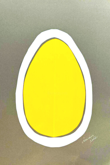 Yellow Easter Egg - Simple Minimalist Art