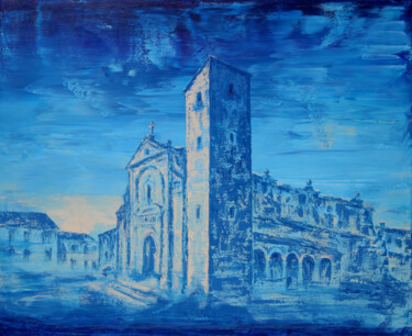 Schilderij getiteld "Guijuelo" door Denis Kuvayev, Origineel Kunstwerk, Acryl Gemonteerd op Frame voor houten brancard