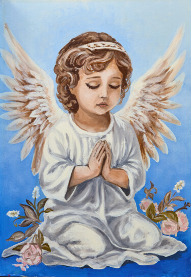 Oración por los niños "Oración por los niñ…" başlıklı Tablo Serhiy Serdyukov tarafından, Orijinal sanat, Petrol
