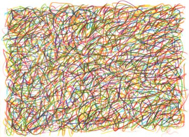 Disegno intitolato "Jangala 2022-01" da Rémy Verneuil, Opera d'arte originale, Matita