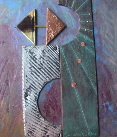 "Los días. Serie Ens…" başlıklı Tablo Encarna Robles tarafından, Orijinal sanat, Metaller artwork_cat. üzerine monte edilmiş
