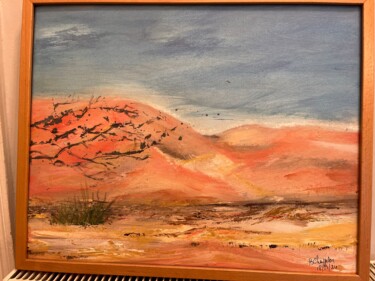 Pintura titulada "Desert Namibien voy…" por Beatrice Chappelon, Obra de arte original, Acrílico Montado en Bastidor de camil…