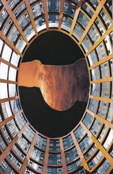 Collages titled "collage 05" by Charles Dusaussoy, Original Artwork, Collages Mounted on Plexiglass