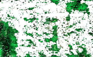 数字艺术 标题为“Tableaux vert” 由Asaad El Akkari, 原创艺术品, 数字油画