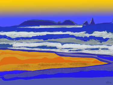 Peinture intitulée "25PN02" par Laydev, Œuvre d'art originale, Peinture numérique Monté sur Aluminium