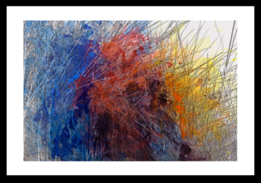 Painting titled "L'harmonie du chaos…" by Scowcza, Original Artwork, Acrylic Mounted on Wood Panel