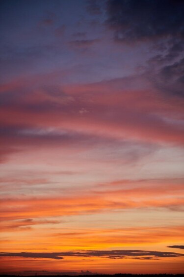 Photography titled "Fiery Sunset" by Irina Klimova, Original Artwork, Digital Photography