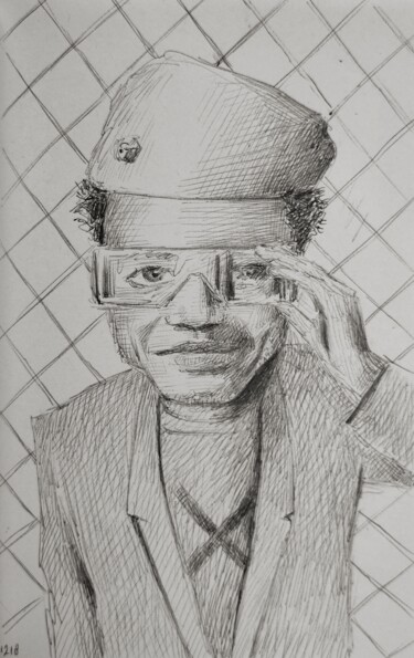 Disegno intitolato "X" da Milto Sideris, Opera d'arte originale, Biro