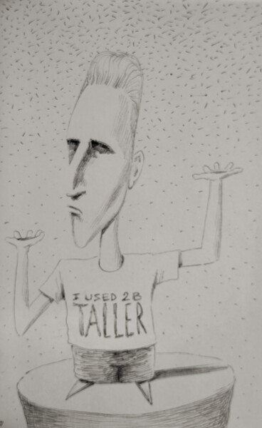 제목이 "I used to be taller"인 그림 Milto Sideris로, 원작, 볼펜