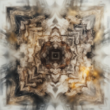 Digital Arts titled "Blurred pictures on…" by Chakkrit Bilabdullar, Original Artwork, Digital Painting Mounted on Wood Stret…