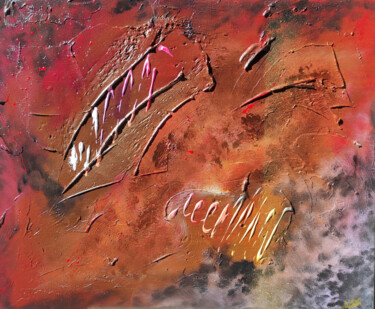 Peinture intitulée "Attraction." par Julien Abstrait, Œuvre d'art originale, Acrylique Monté sur Châssis en bois